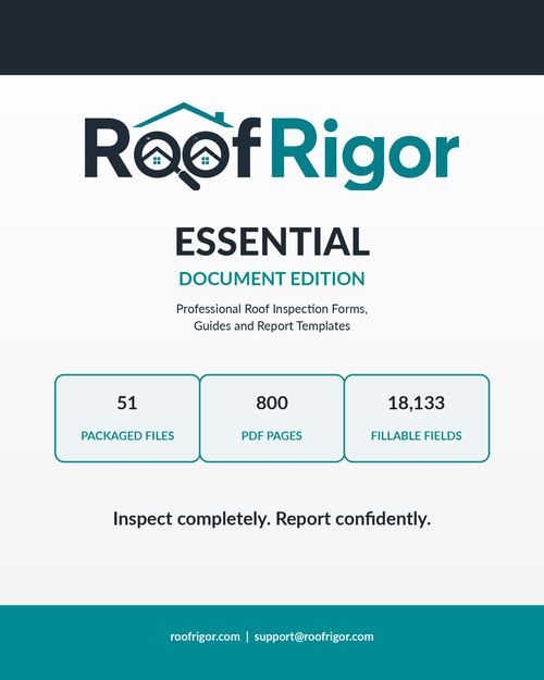 RoofRigor Essential Document Edition digital roof inspection and reporting system