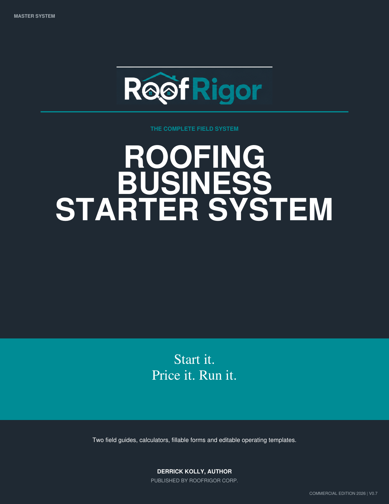 RoofRigor Roofing Business Starter System cover